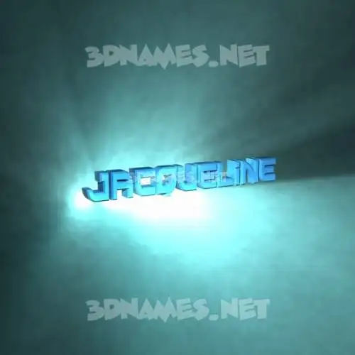 jacqueline in Light Shine style - 3D name wallpaper