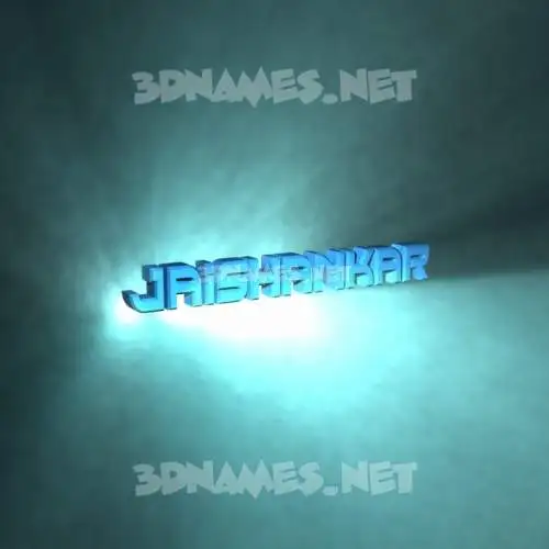 jaishankar in Light Shine style - 3D name wallpaper