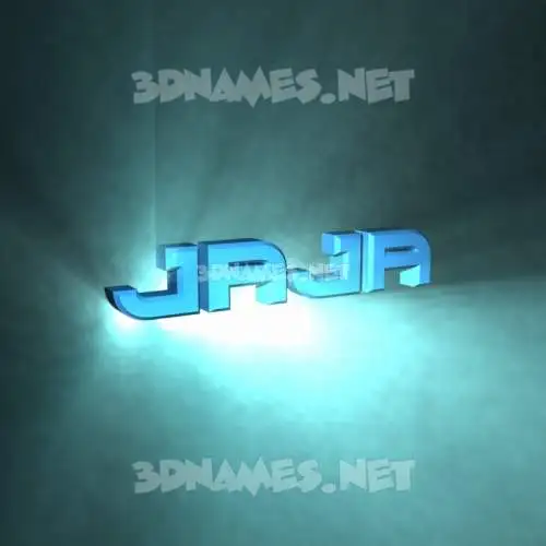 jaja in Light Shine style - 3D name wallpaper