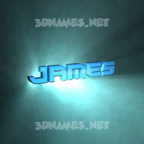 james in Light Shine style - 3D name wallpaper