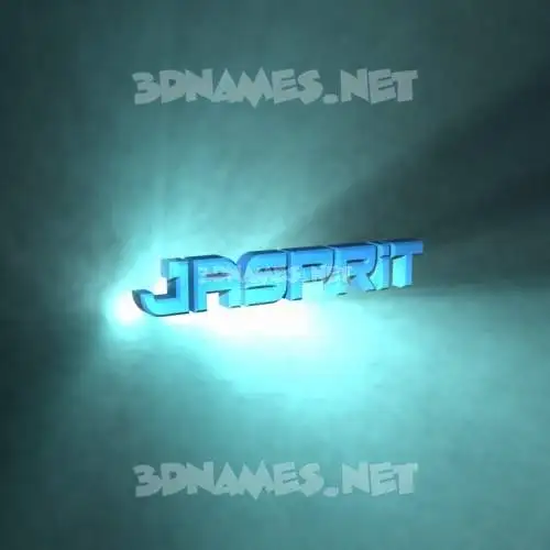 jasprit in Light Shine style - 3D name wallpaper