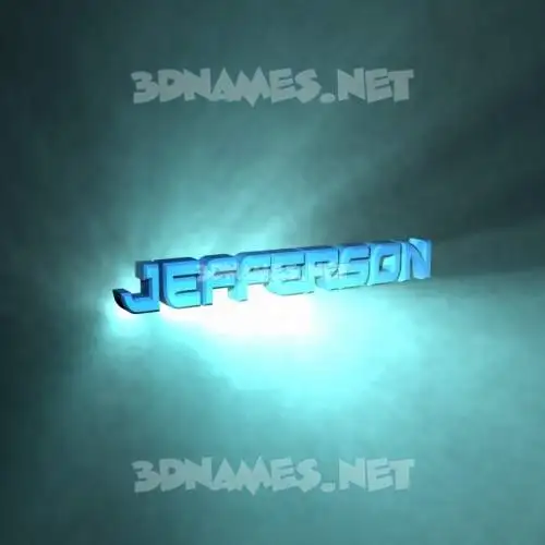 jefferson in Light Shine style - 3D name wallpaper jefferson in Light Shine style - 3D name wallpaper
