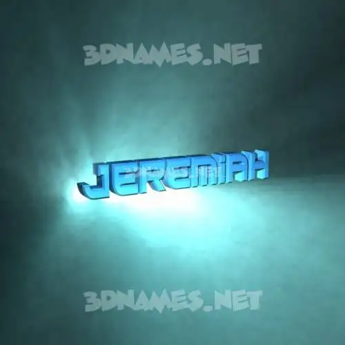 jeremiah in Light Shine style - 3D name wallpaper
