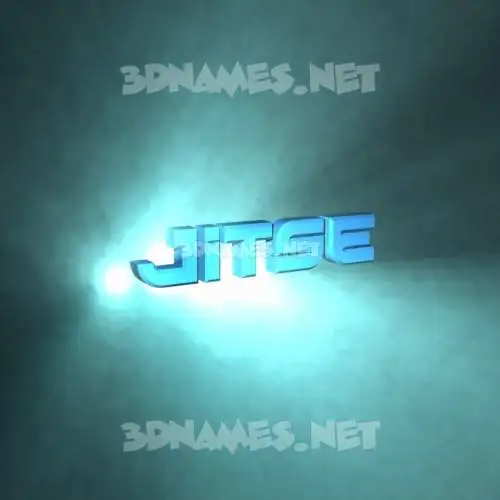 jitse in Light Shine style - 3D name wallpaper
