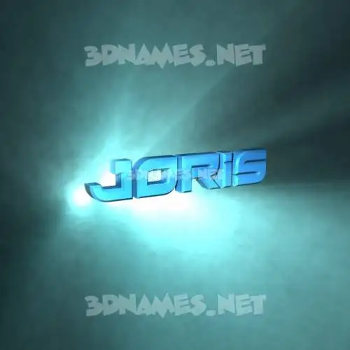 joris in Light Shine style - 3D name wallpaper