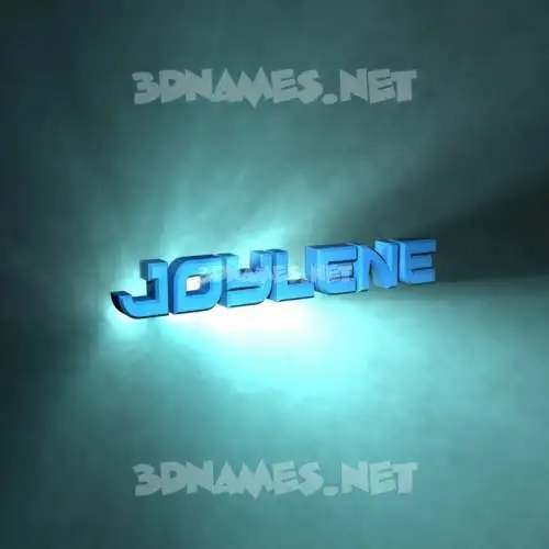 joylene in Light Shine style - 3D name wallpaper