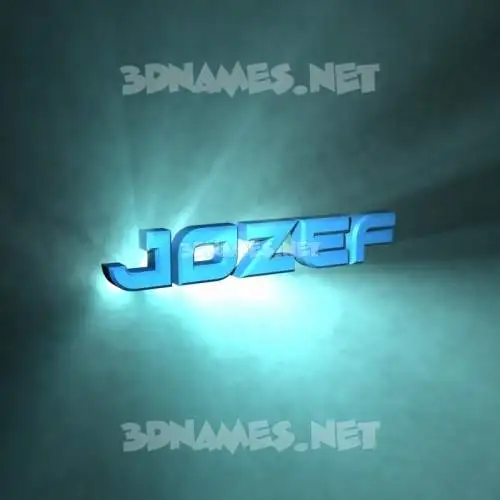 jozef in Light Shine style - 3D name wallpaper