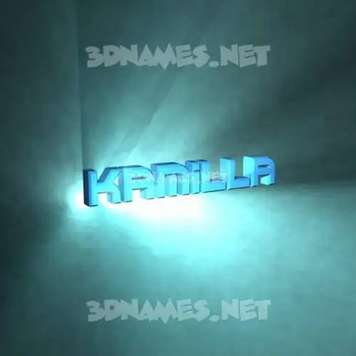 kamilla in Light Shine style - 3D name wallpaper kamilla in Light Shine style - 3D name wallpaper