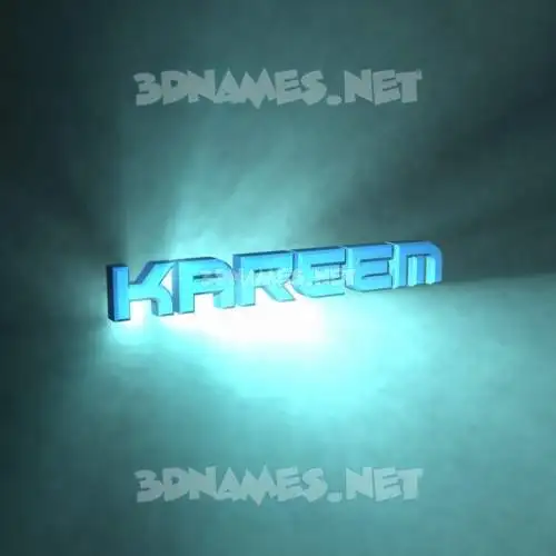 kareem in Light Shine style - 3D name wallpaper kareem in Light Shine style - 3D name wallpaper
