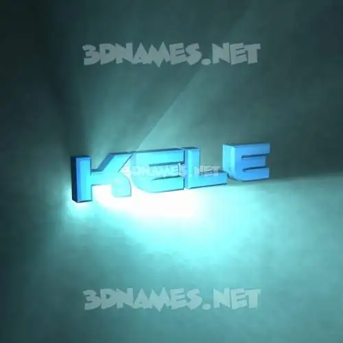 kele in Light Shine style - 3D name wallpaper kele in Light Shine style - 3D name wallpaper