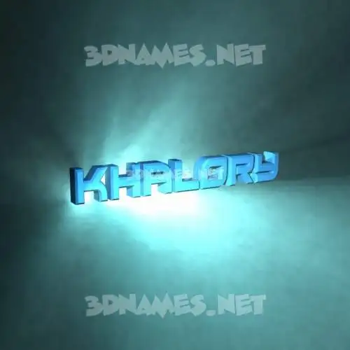 khalory in Light Shine style - 3D name wallpaper khalory in Light Shine style - 3D name wallpaper