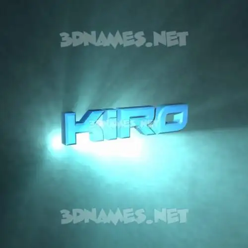 kiro in Light Shine style - 3D name wallpaper kiro in Light Shine style - 3D name wallpaper