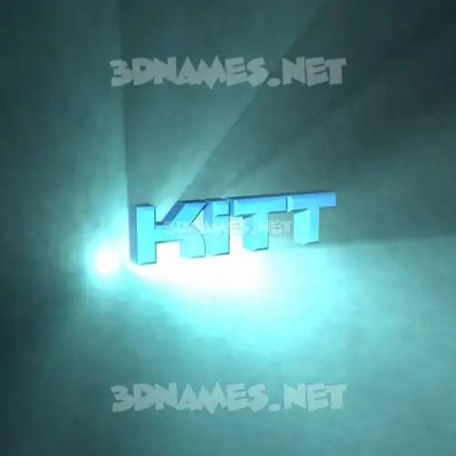 kitt in Light Shine style - 3D name wallpaper kitt in Light Shine style - 3D name wallpaper