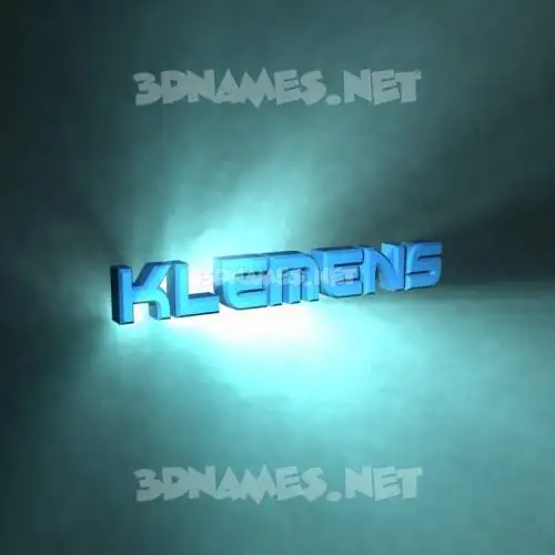 klemens in Light Shine style - 3D name wallpaper klemens in Light Shine style - 3D name wallpaper