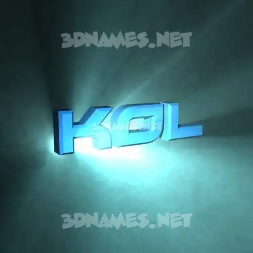 kol in Light Shine style - 3D name wallpaper kol in Light Shine style - 3D name wallpaper