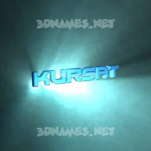 kursat in Light Shine style - 3D name wallpaper kursat in Light Shine style - 3D name wallpaper