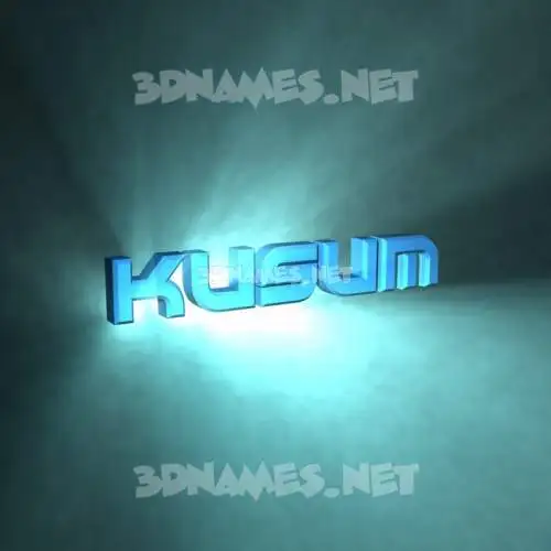 kusum in Light Shine style - 3D name wallpaper kusum in Light Shine style - 3D name wallpaper