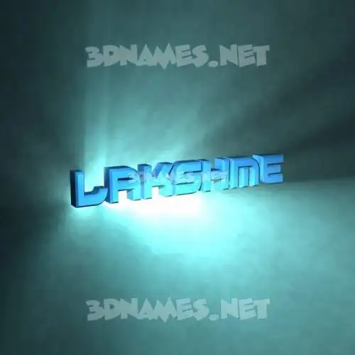 lakshme in Light Shine style - 3D name wallpaper