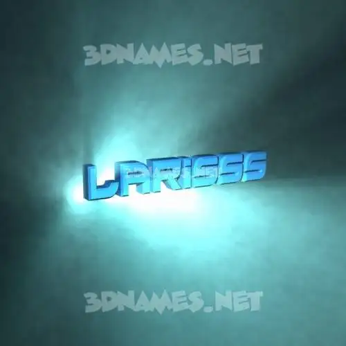 larisss in Light Shine style - 3D name wallpaper