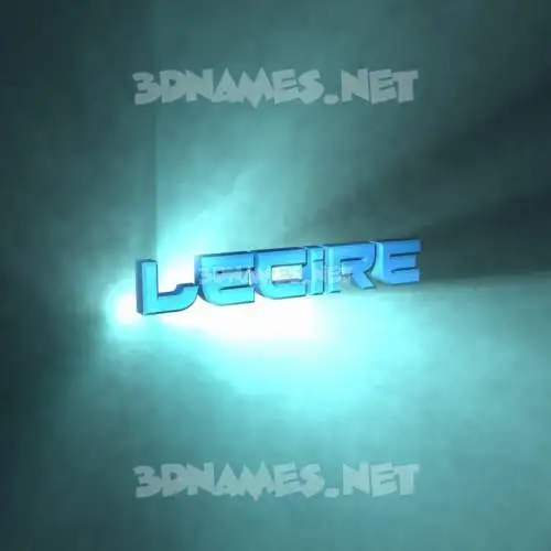 lecire in Light Shine style - 3D name wallpaper lecire in Light Shine style - 3D name wallpaper