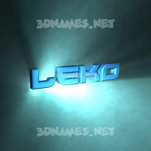 leko in Light Shine style - 3D name wallpaper leko in Light Shine style - 3D name wallpaper