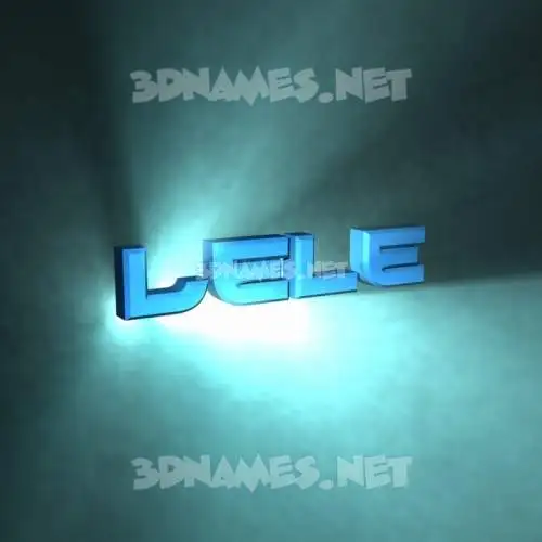 lele in Light Shine style - 3D name wallpaper lele in Light Shine style - 3D name wallpaper