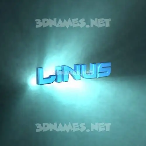 linus in Light Shine style - 3D name wallpaper
