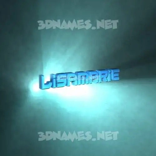 lisamarie in Light Shine style - 3D name wallpaper