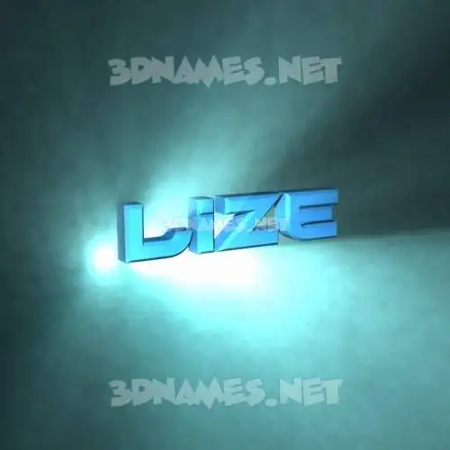 lize in Light Shine style - 3D name wallpaper lize in Light Shine style - 3D name wallpaper