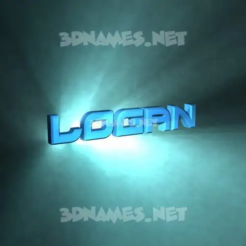 logan in Light Shine style - 3D name wallpaper