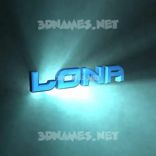 lona in Light Shine style - 3D name wallpaper lona in Light Shine style - 3D name wallpaper