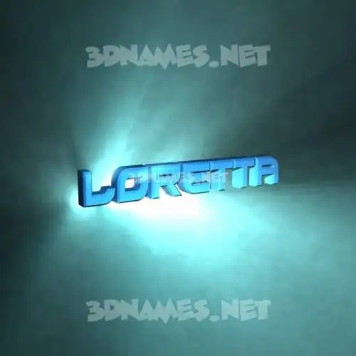 loretta in Light Shine style - 3D name wallpaper loretta in Light Shine style - 3D name wallpaper