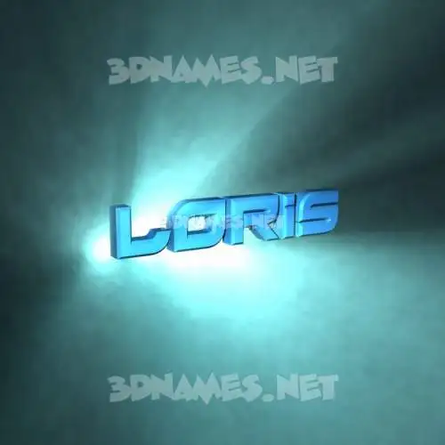 loris in Light Shine style - 3D name wallpaper loris in Light Shine style - 3D name wallpaper