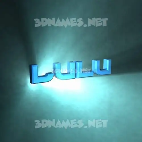lulu in Light Shine style - 3D name wallpaper lulu in Light Shine style - 3D name wallpaper