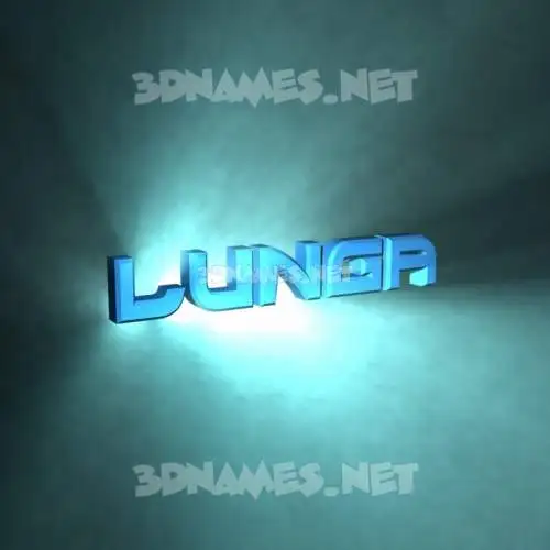 lunga in Light Shine style - 3D name wallpaper