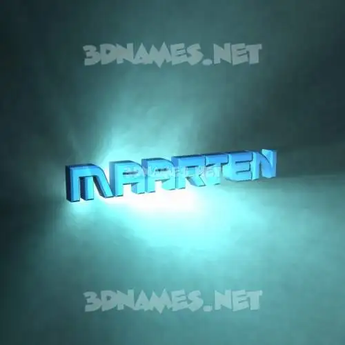 maarten in Light Shine style - 3D name wallpaper