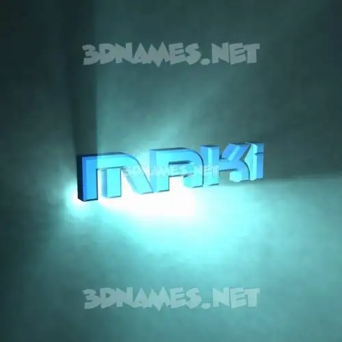 maki in Light Shine style - 3D name wallpaper maki in Light Shine style - 3D name wallpaper
