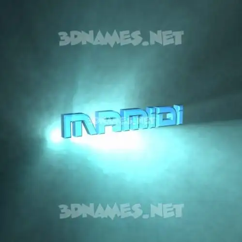 mamidi in Light Shine style - 3D name wallpaper