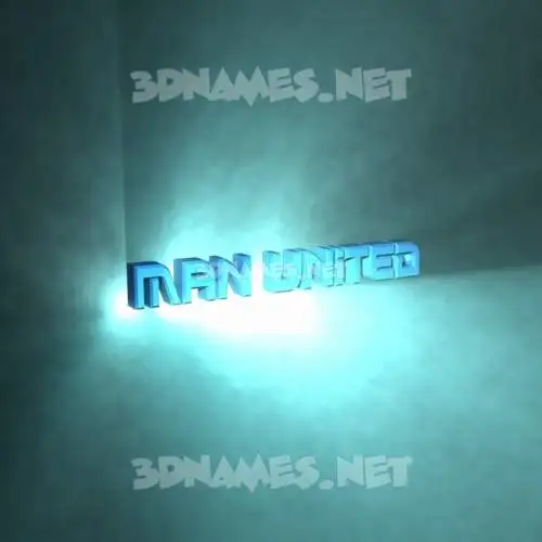 man united in Light Shine style - 3D name wallpaper man united in Light Shine style - 3D name wallpaper