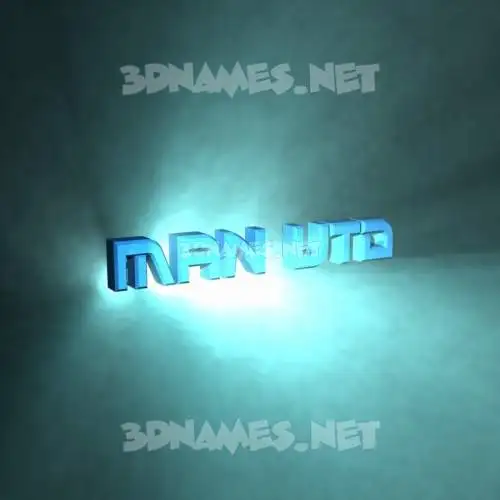 man utd in Light Shine style - 3D name wallpaper man utd in Light Shine style - 3D name wallpaper