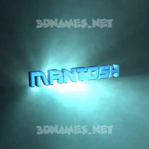 mantosh in Light Shine style - 3D name wallpaper