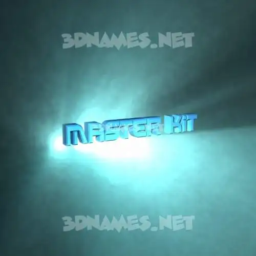 master kit in Light Shine style - 3D name wallpaper