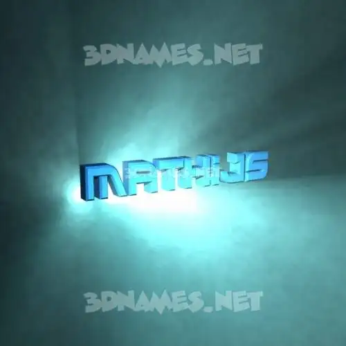 mathijs in Light Shine style - 3D name wallpaper