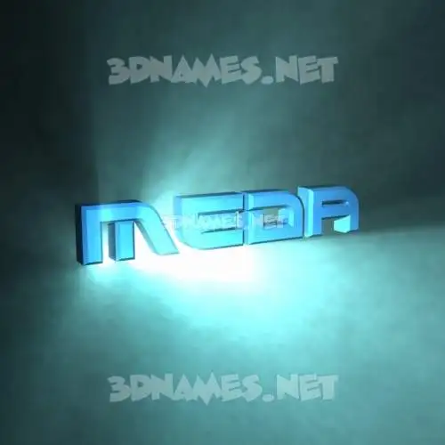 meda in Light Shine style - 3D name wallpaper meda in Light Shine style - 3D name wallpaper