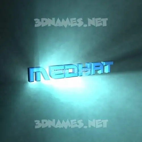 medhat in Light Shine style - 3D name wallpaper