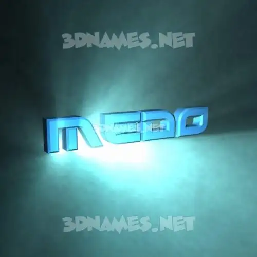 medo in Light Shine style - 3D name wallpaper medo in Light Shine style - 3D name wallpaper
