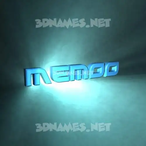 memoo in Light Shine style - 3D name wallpaper
