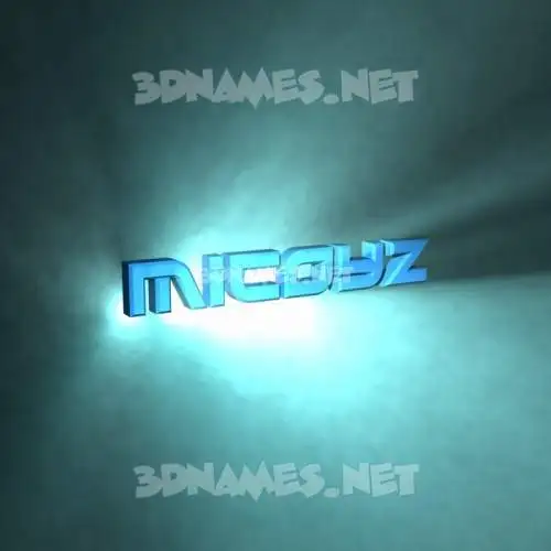 micoyz in Light Shine style - 3D name wallpaper