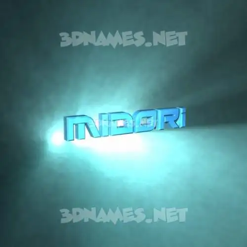 midori in Light Shine style - 3D name wallpaper midori in Light Shine style - 3D name wallpaper
