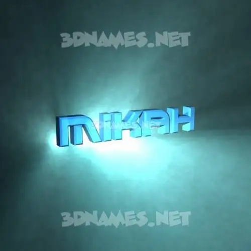 mikah in Light Shine style - 3D name wallpaper mikah in Light Shine style - 3D name wallpaper